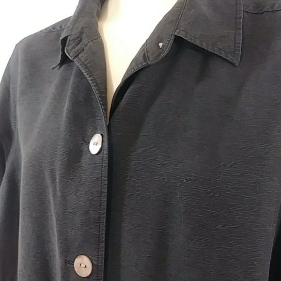 100% Silk Shirt Jacket by Linden Hill - Picture 3 of 8